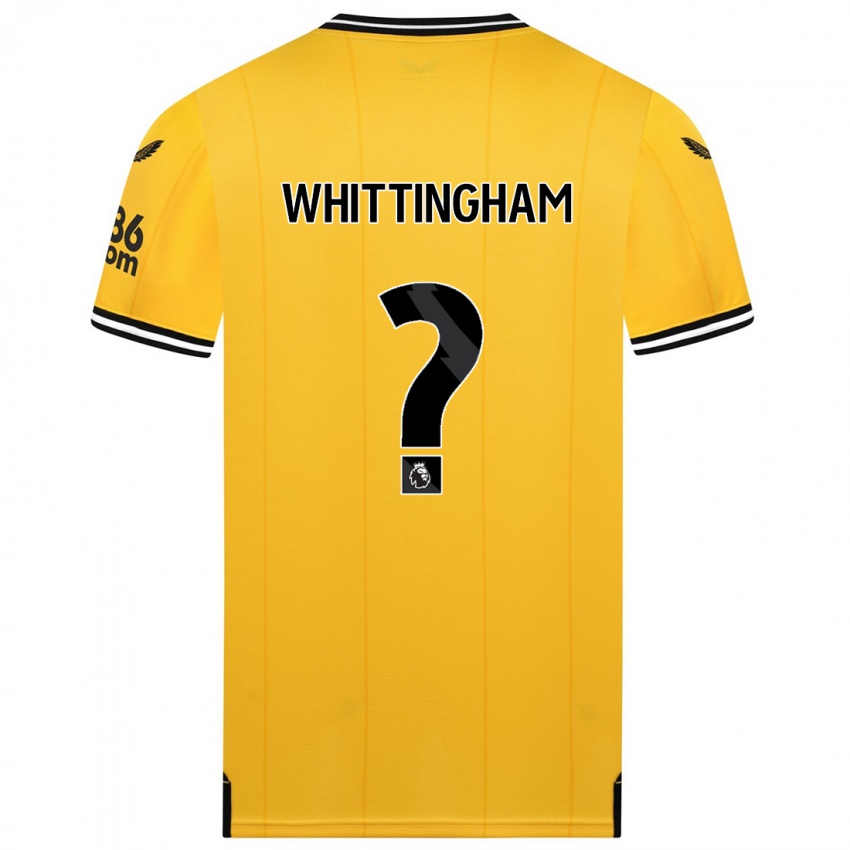 Miesten Matthew Whittingham #0 Keltainen Kotipaita 2023/24 Lyhythihainen Paita T-Paita