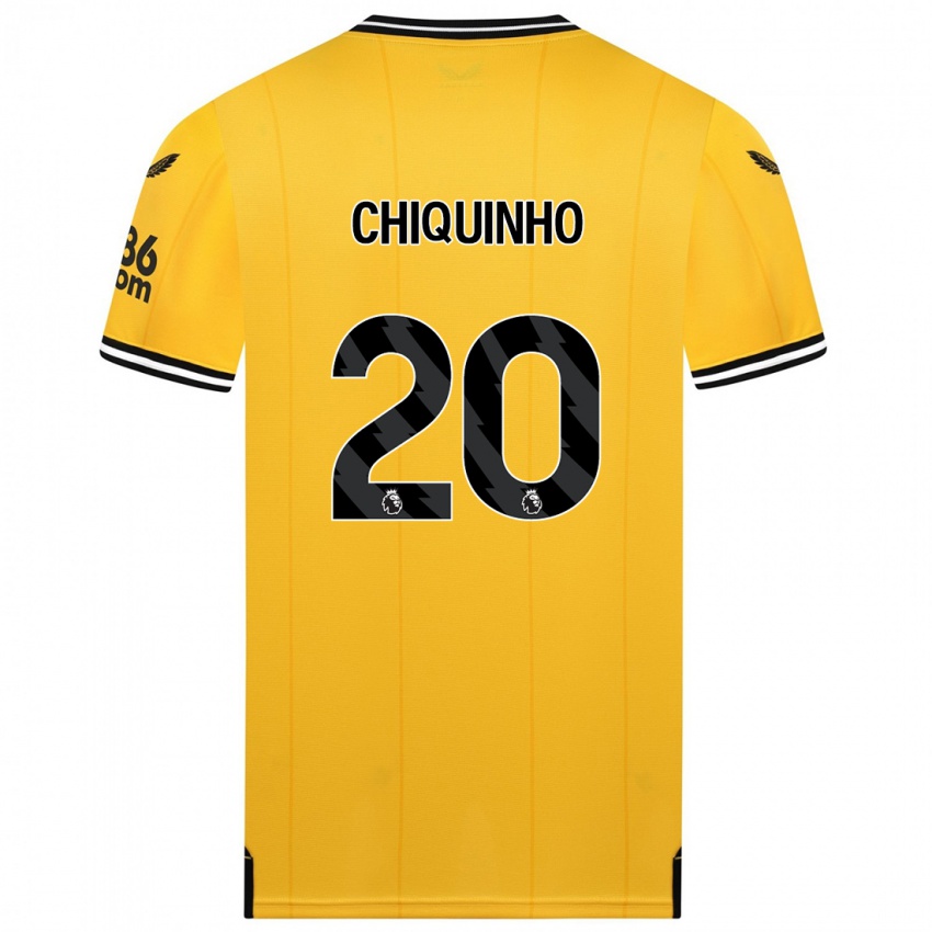 Miesten Chiquinho #20 Keltainen Kotipaita 2023/24 Lyhythihainen Paita T-Paita
