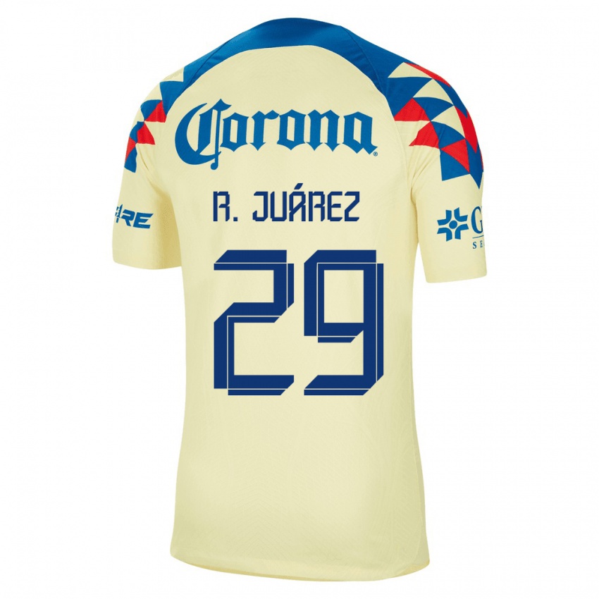Miesten Ramón Juárez #29 Keltainen Kotipaita 2023/24 Lyhythihainen Paita T-Paita