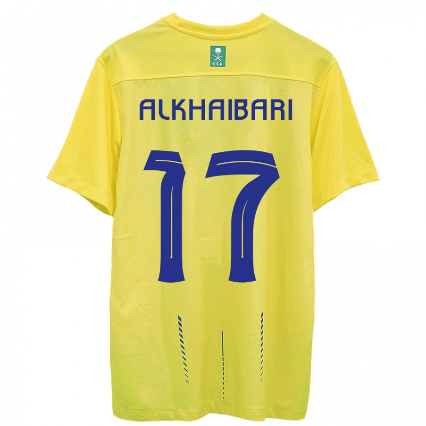 Miesten Abdullah Al-Khaibari #17 Keltainen Kotipaita 2023/24 Lyhythihainen Paita T-Paita
