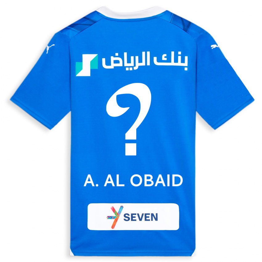 Miesten Abdulrahman Al-Obaid #0 Sininen Kotipaita 2023/24 Lyhythihainen Paita T-Paita