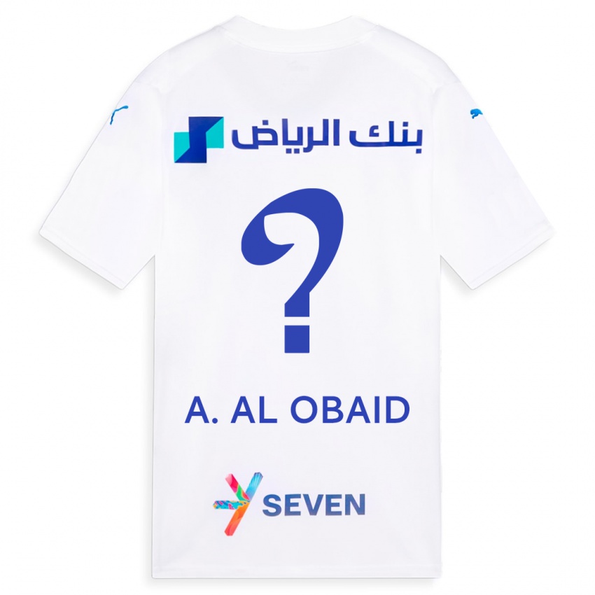 Miesten Abdulrahman Al-Obaid #0 Valkoinen Vieraspaita 2023/24 Lyhythihainen Paita T-Paita