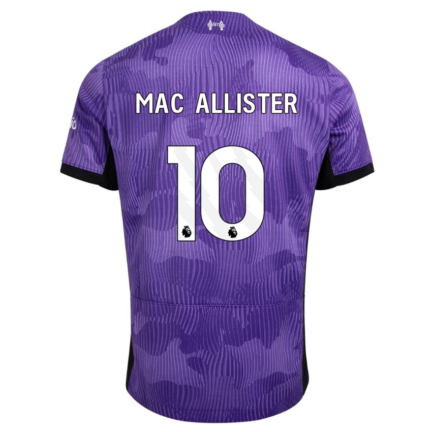 Miesten Alexis Mac Allister #10 Violetti Kolmas Sarja 2023/24 Lyhythihainen Paita T-Paita