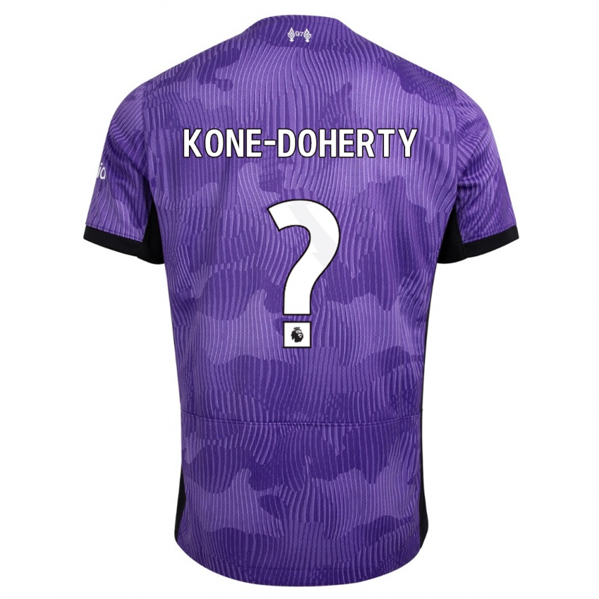 Miesten Trent Kone-Doherty #0 Violetti Kolmas Sarja 2023/24 Lyhythihainen Paita T-Paita