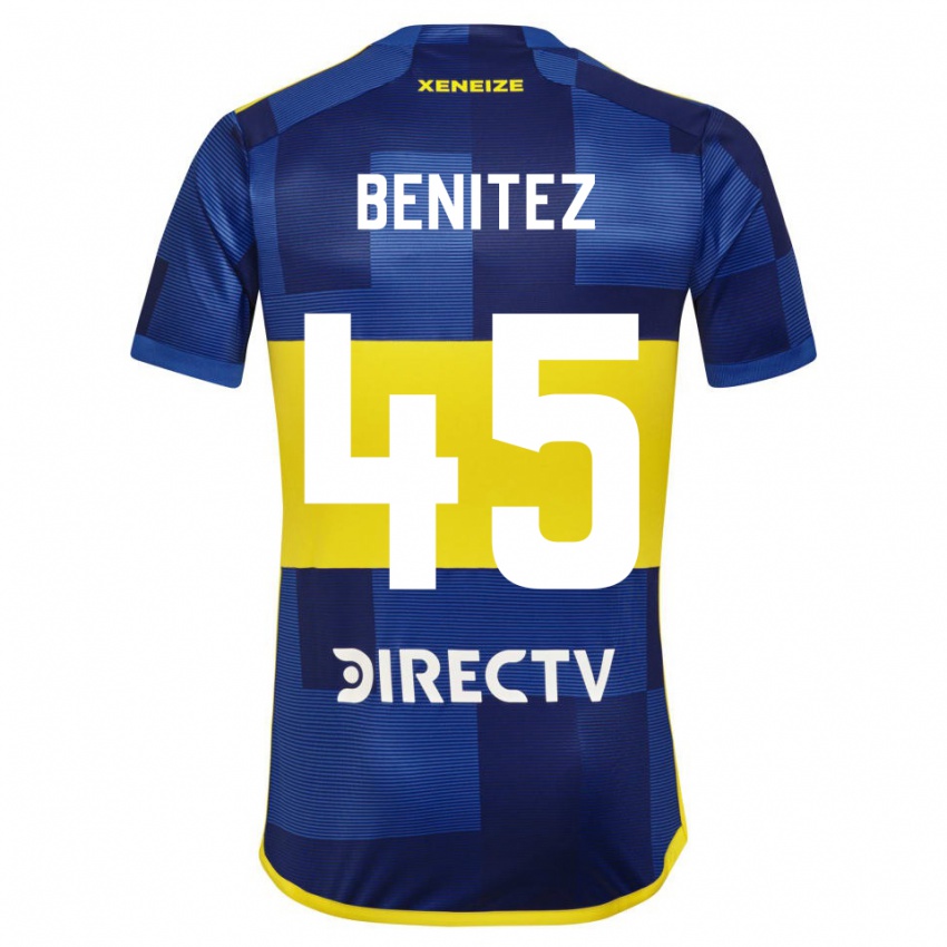 Naisten Mauricio Benitez #45 Tummansininen Keltainen Kotipaita 2023/24 Lyhythihainen Paita T-Paita