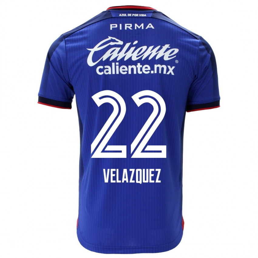 Naisten Hireri Velazquez #22 Sininen Kotipaita 2023/24 Lyhythihainen Paita T-Paita