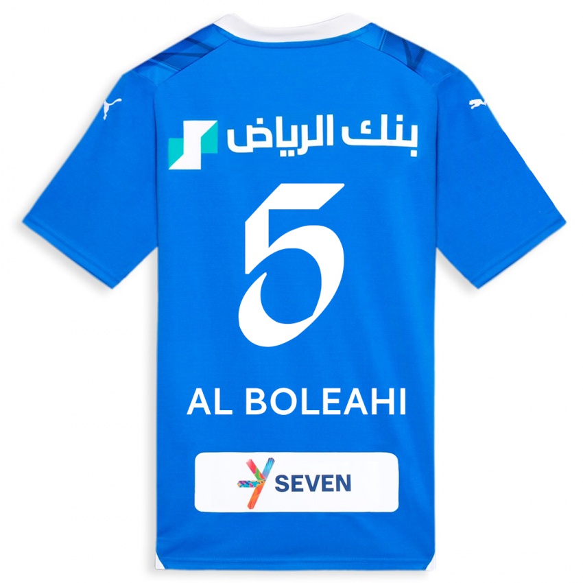 Naisten Ali Al-Boleahi #5 Sininen Kotipaita 2023/24 Lyhythihainen Paita T-Paita