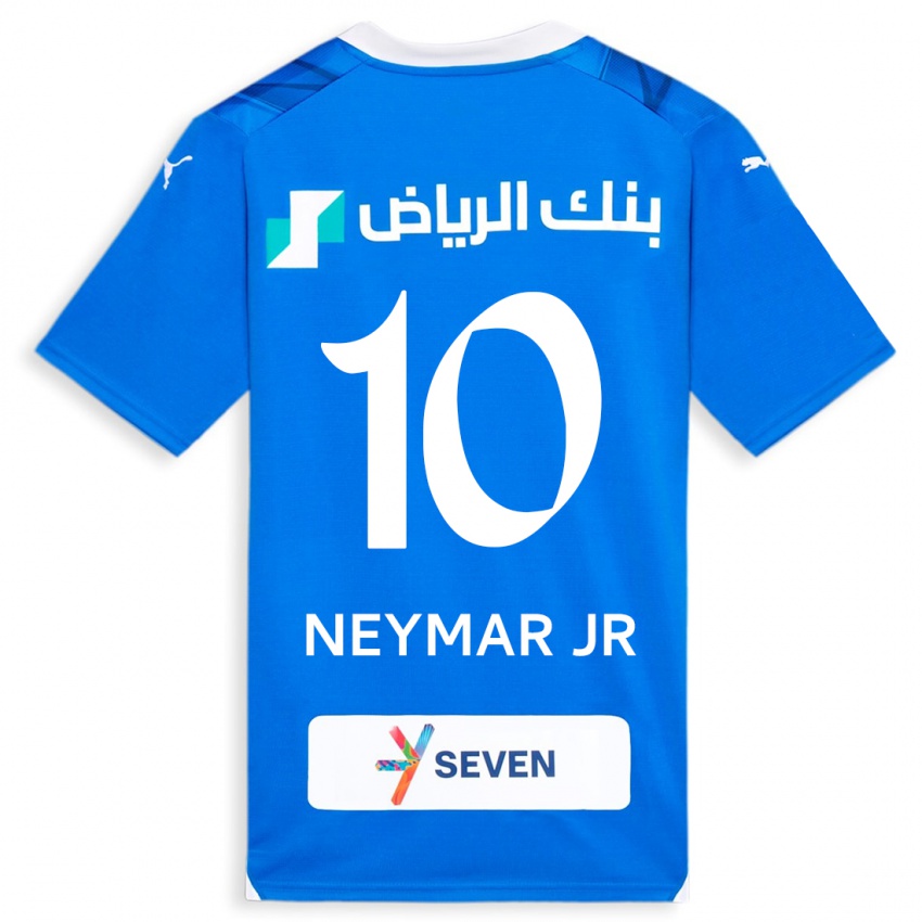 Naisten Neymar #10 Sininen Kotipaita 2023/24 Lyhythihainen Paita T-Paita
