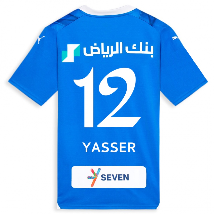 Naisten Yasser Al-Shahrani #12 Sininen Kotipaita 2023/24 Lyhythihainen Paita T-Paita