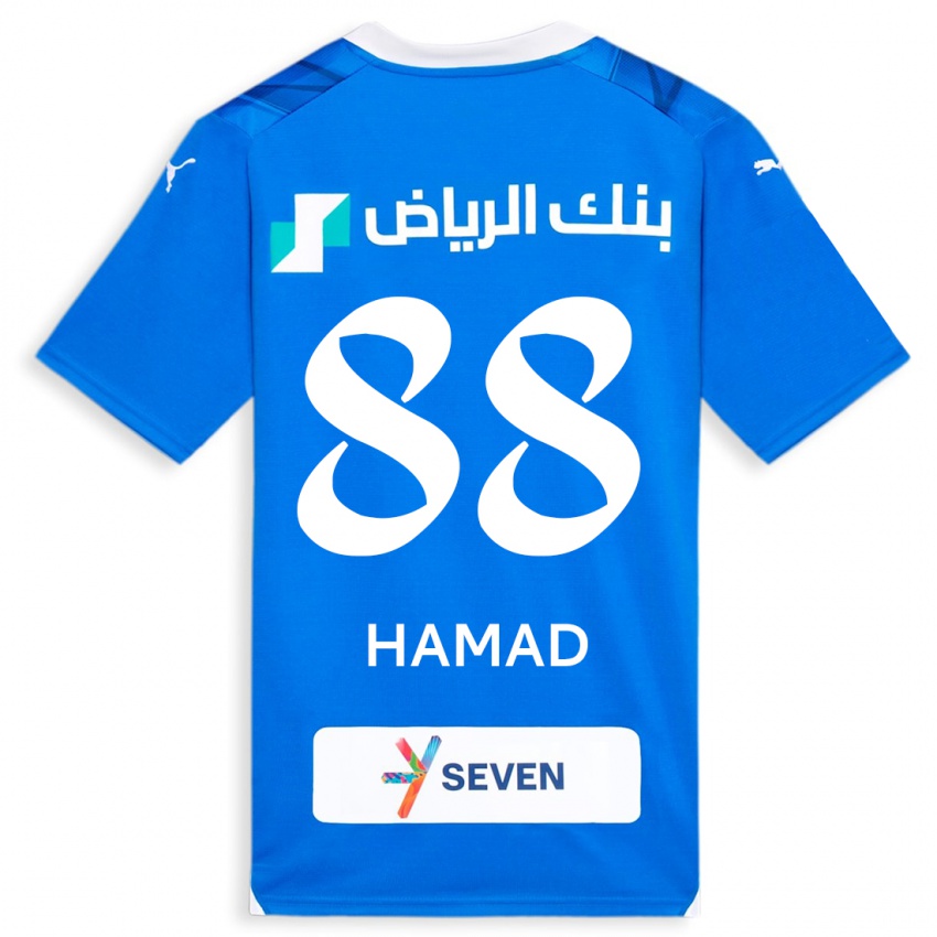 Naisten Hamad Al-Yami #88 Sininen Kotipaita 2023/24 Lyhythihainen Paita T-Paita