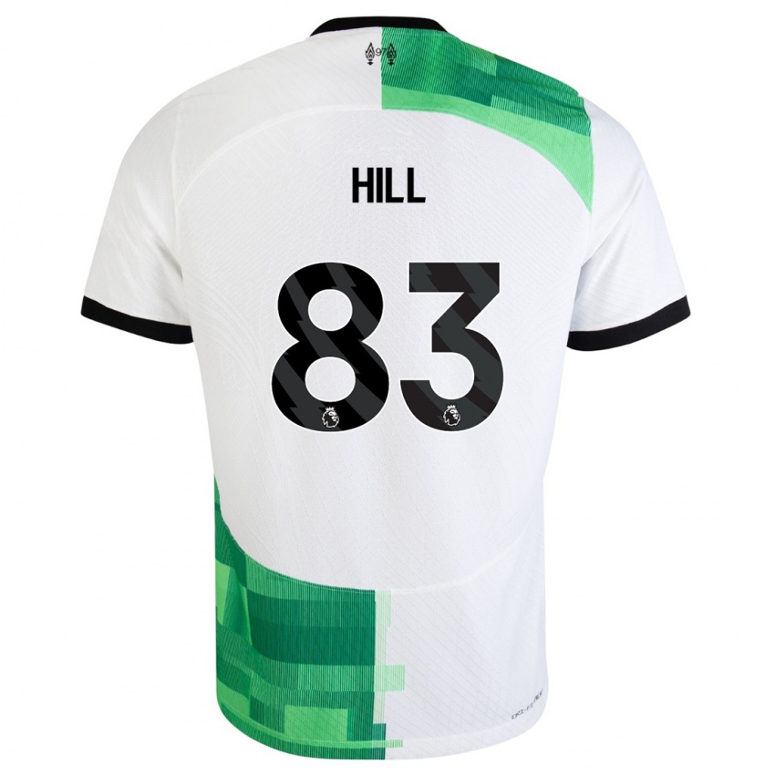 Naisten Tom Hill #83 Valkoinen Vihreä Vieraspaita 2023/24 Lyhythihainen Paita T-Paita