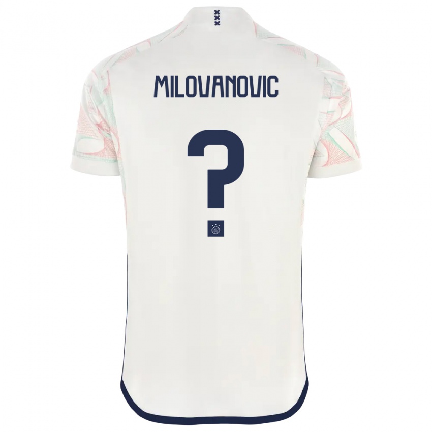 Naisten Mateja Milovanovic #0 Valkoinen Vieraspaita 2023/24 Lyhythihainen Paita T-Paita