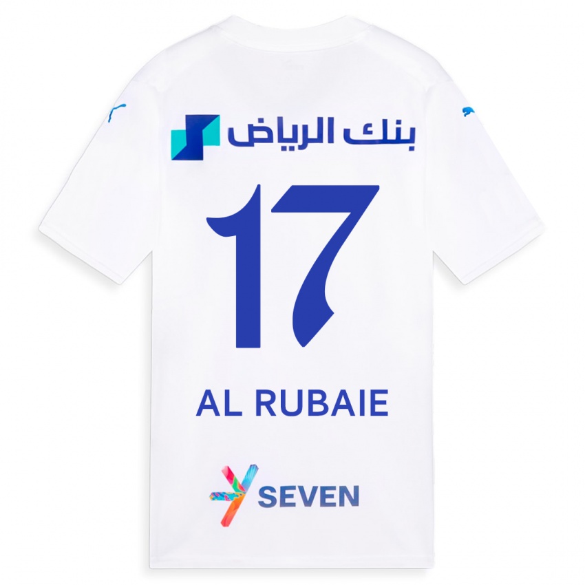 Naisten Mohammed Al-Rubaie #17 Valkoinen Vieraspaita 2023/24 Lyhythihainen Paita T-Paita