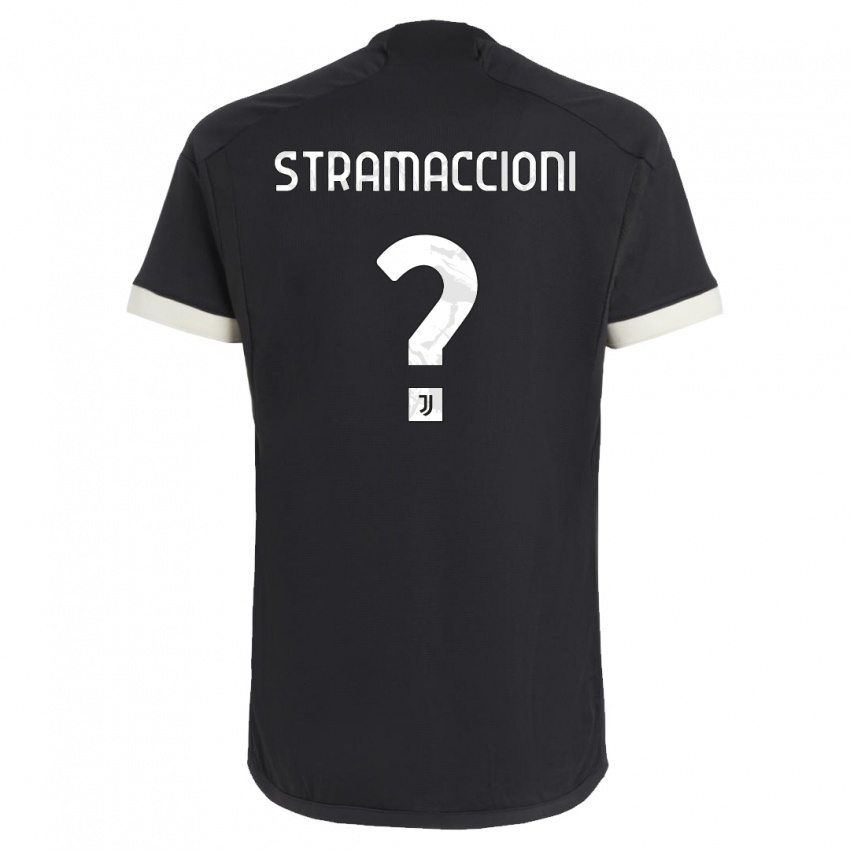 Naisten Diego Stramaccioni #0 Musta Kolmas Sarja 2023/24 Lyhythihainen Paita T-Paita